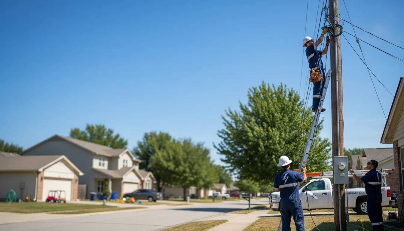 Residential electrician providing installation services in Centerfield, UT